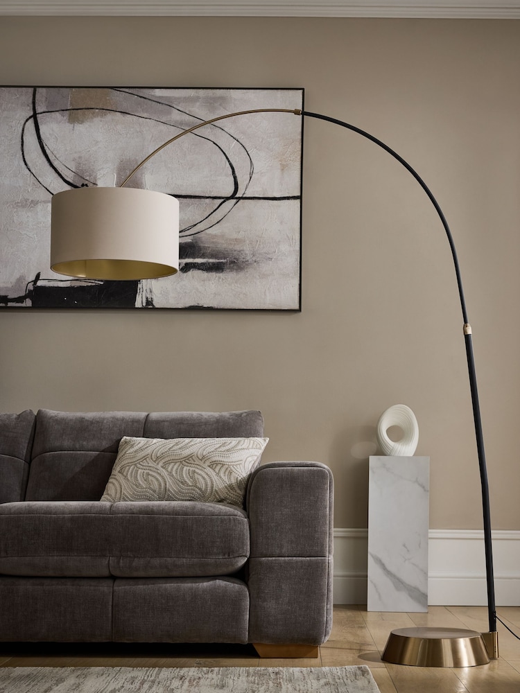 Black Hudson Arc Floor Lamp - Image 2 of 5 Black Hudson Arc Floor Lamp - Image 2 of 5