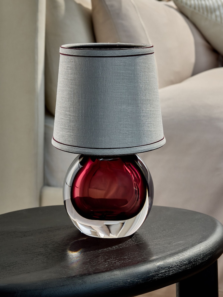 Red Beaumont Rechargeable Wireless Table Lamp - Image 2 of 7