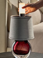 Red Beaumont Rechargeable Wireless Table Lamp - Image 3 of 7