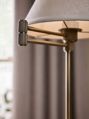 Brass Kempton Cordless Swing Arm Floor Lamp - Image 5 of 7