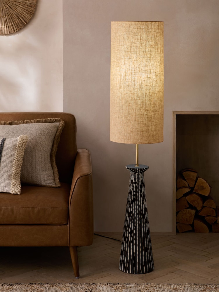 Black Amala Floor Lamp - Image 1 of 4 Black Amala Floor Lamp - Image 1 of 4