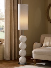 Ivory Bobble Floor Lamp - Image 1 of 5