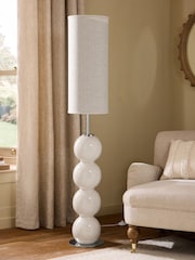Ivory Bobble Floor Lamp - Image 2 of 5