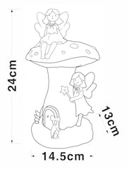 Pink Fairy Toadstool Battery Operated Table Lamp - Image 4 of 5