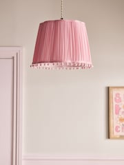 Pink Scallop Pom Pom Easy Fit Shade - Image 2 of 5