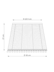 Pink Scallop Pom Pom Easy Fit Shade - Image 3 of 5