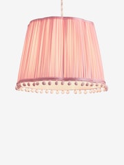 Pink Scallop Pom Pom Easy Fit Shade - Image 4 of 5