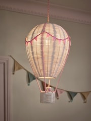 White and Pink Unicorn Hot Air Balloon Easy Fit Shade - Image 2 of 5