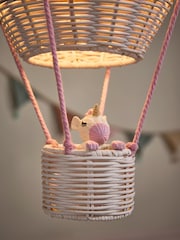 White and Pink Unicorn Hot Air Balloon Easy Fit Shade - Image 3 of 5