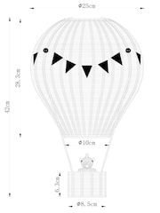 White and Pink Unicorn Hot Air Balloon Easy Fit Shade - Image 5 of 5