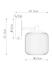 Green Ryker Rechargeable Wireless Wall Light - Image 4 of 5