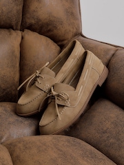 لون طبيعي - Linzi Vanish Slip-On Loafers With Lace Detailing - صورة 1 من 5