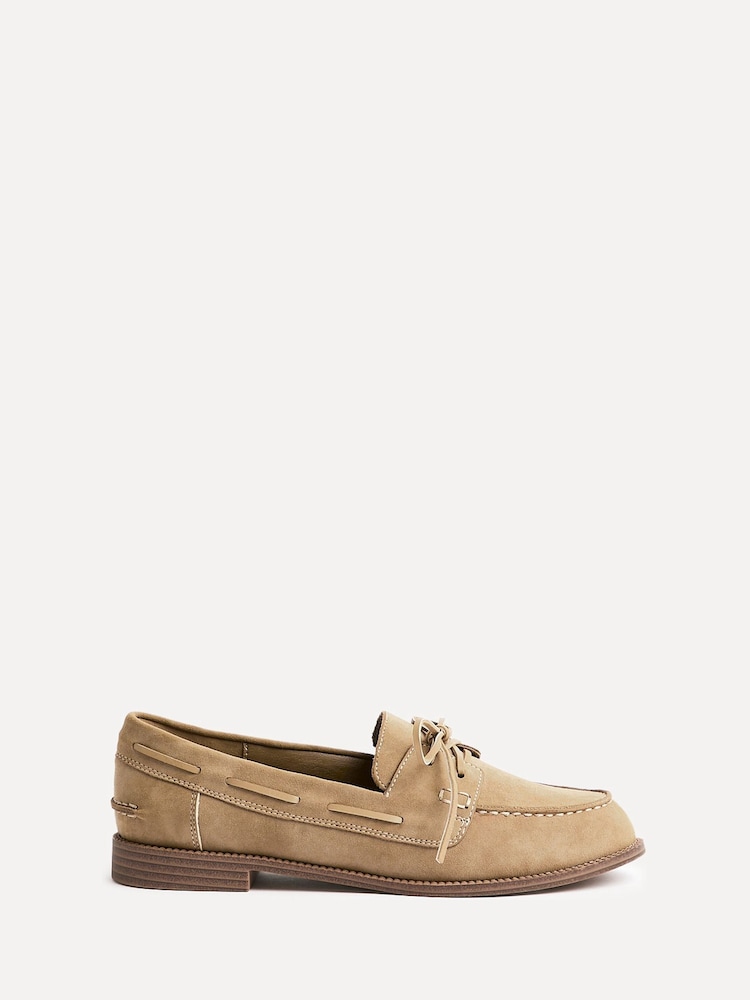 لون طبيعي - Linzi Vanish Slip-On Loafers With Lace Detailing - صورة 2 من 5