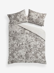 Natural Tropical Tapestry Cotton Duvet Cover and Pillowcase Set - Image 5 of 5