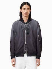 AllSaints Black Cascade Bomber Jacket - Image 4 of 8