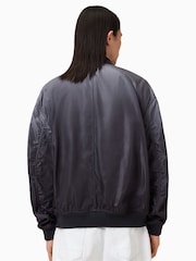 AllSaints Black Cascade Bomber Jacket - Image 5 of 8