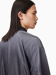 AllSaints Black Cascade Bomber Jacket - Image 7 of 8