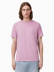AllSaints Ashed Purple Brace Short Sleeve Crew T-Shirt - Image 1 of 6