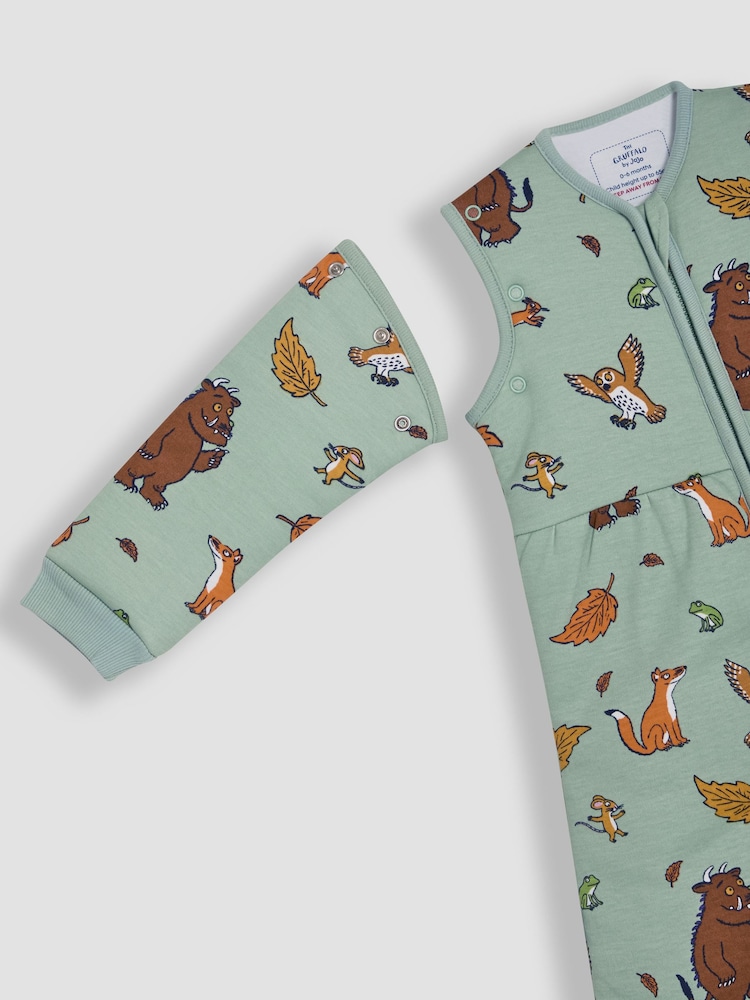 JoJo Maman Bébé Green The Gruffalo 3.5 Tog Baby Sleeping Bag - Image 3 of 3