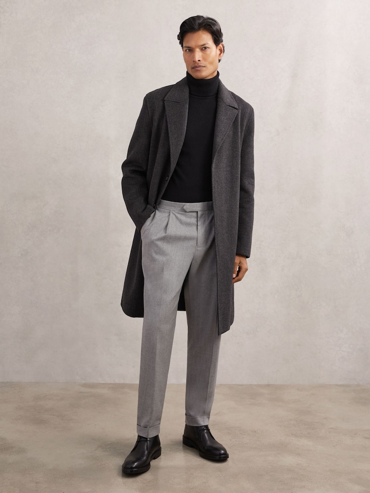 Reiss Black Clarkson Leather Lace-Up Chukka Boots - Image 2 of 5 Reiss Black Clarkson Leather Lace-Up Chukka Boots - Image 2 of 5