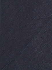 Reiss Navy Falco Silk Blend Textured Tie - Image 5 of 5
