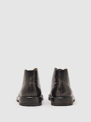 Reiss Dark Brown Clarkson Leather Lace-Up Chukka Boots - Image 4 of 5