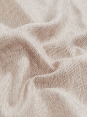 Reiss Oatmeal Dario Wool Silk Textured Pocket Square - Image 4 of 4