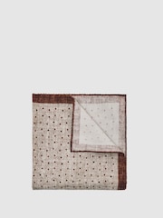 Reiss Grey Melange Lucio Pocket Squares - Image 1 of 5