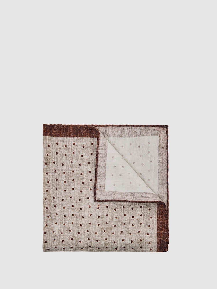 Reiss Grey Melange Lucio Pocket Squares - Image 1 of 5