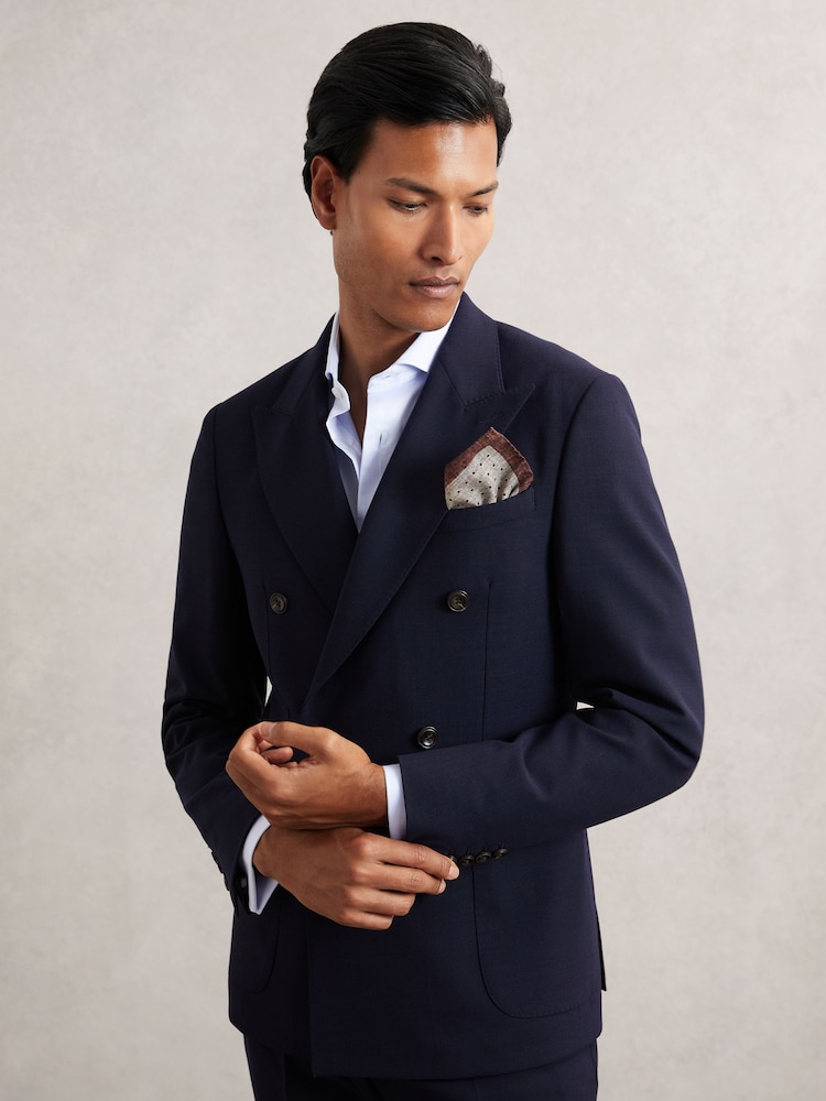 Reiss Grey Melange Lucio Pocket Squares - Image 2 of 5