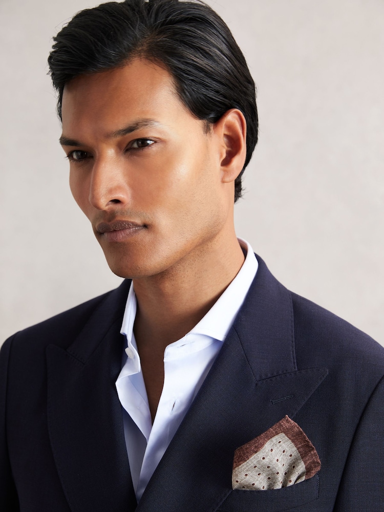 Reiss Grey Melange Lucio Pocket Squares - Image 5 of 5