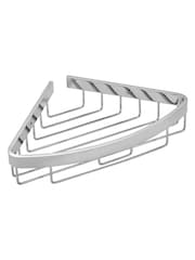 CROYDEX Chrome Corner Aluminium Shower Wall Basket - Image 3 of 4
