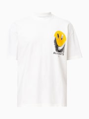 Blanco - AllSaints 100% Organic Cotton Party Wave Crew T-Shirt - Imagen 8 de 8