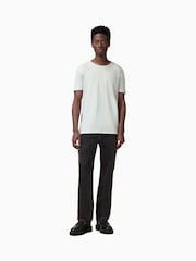 AllSaints White 100% Cotton Figure Shortsleeve Crew T-Shirt - Image 1 of 6