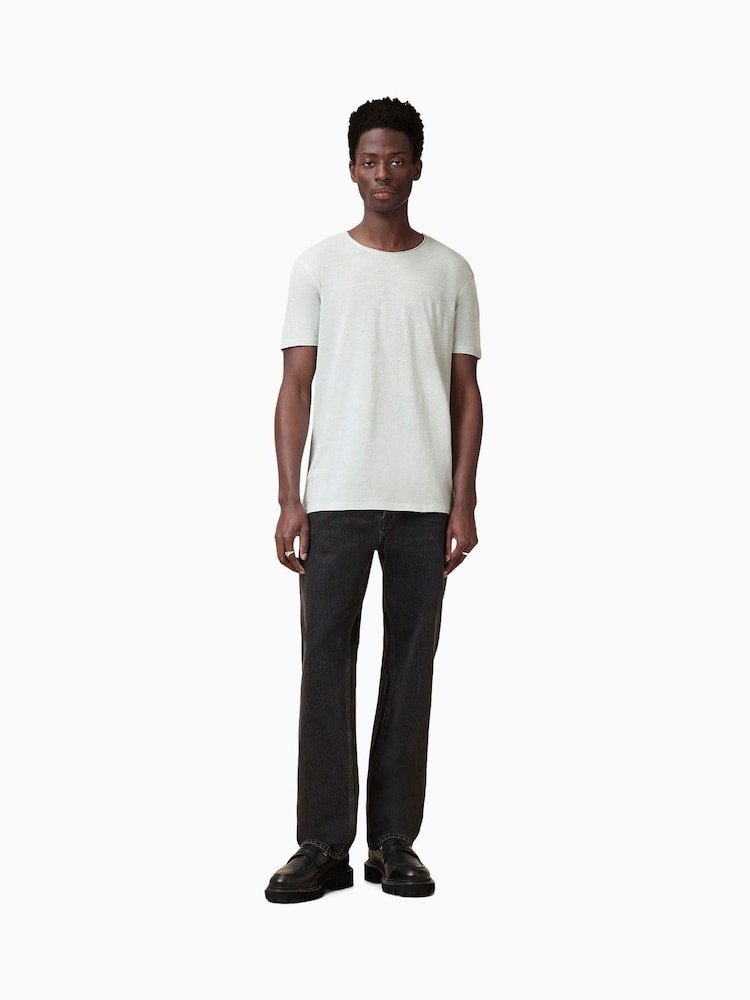 AllSaints White 100% Cotton Figure Shortsleeve Crew T-Shirt - Image 1 of 6 AllSaints White 100% Cotton Figure Shortsleeve Crew T-Shirt - Image 1 of 6