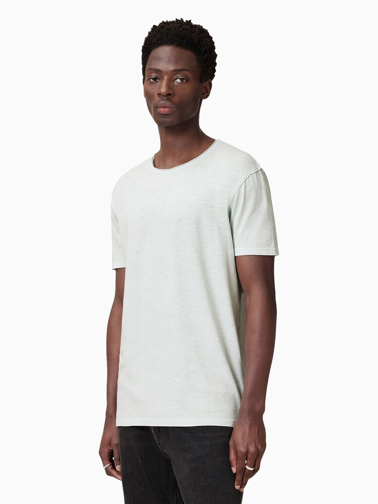 AllSaints White 100% Cotton Figure Shortsleeve Crew T-Shirt - Image 2 of 6
