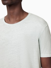 AllSaints White 100% Cotton Figure Shortsleeve Crew T-Shirt - Image 3 of 6