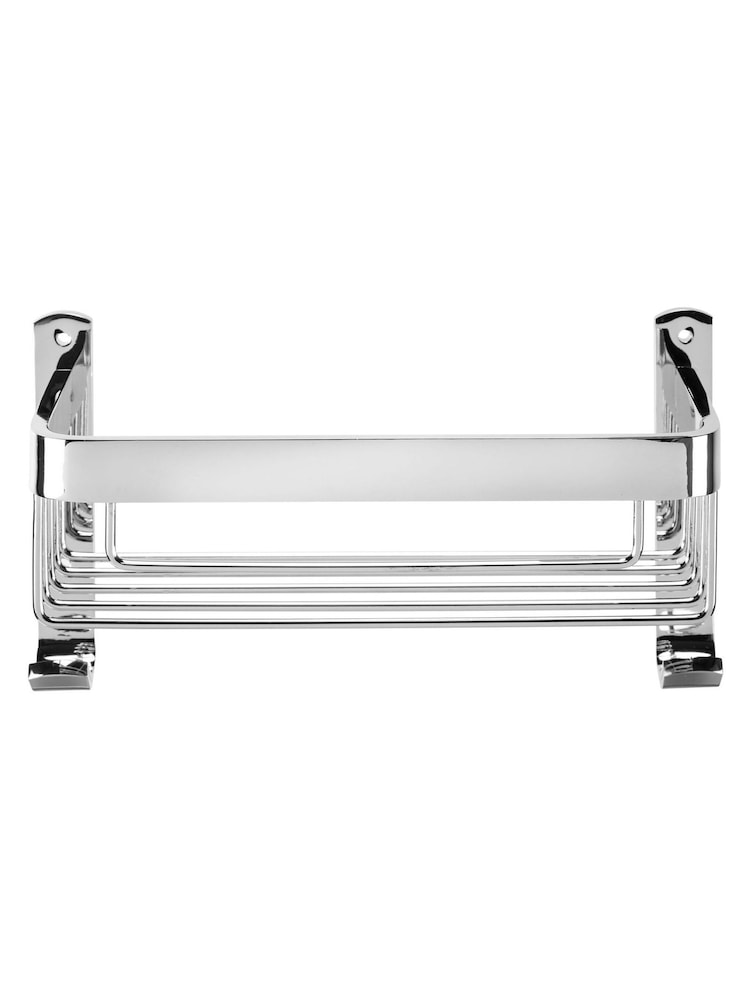 CROYDEX Chrome Aluminium Shower Wall Basket - Image 1 of 3 CROYDEX Chrome Aluminium Shower Wall Basket - Image 1 of 3