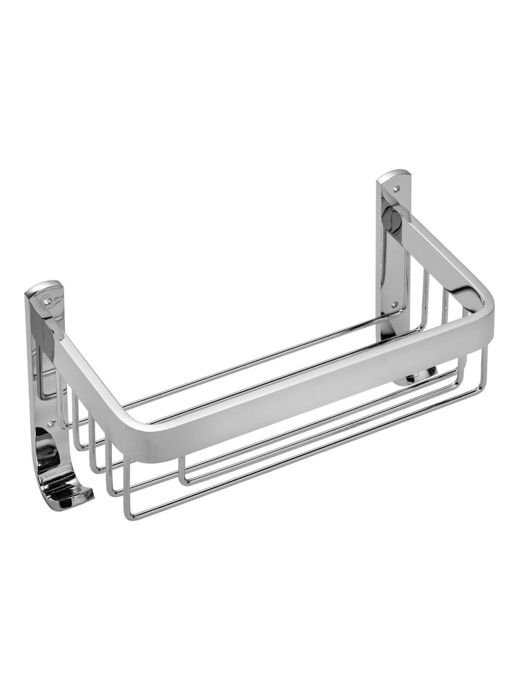 CROYDEX Chrome Aluminium Shower Wall Basket - Image 2 of 3 CROYDEX Chrome Aluminium Shower Wall Basket - Image 2 of 3