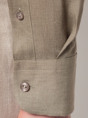 Hawes & Curtis Slim Green 100% Linen Shirt - Image 3 of 5