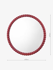 Dar Lighting Red Bobbin Mirror - Image 3 of 4
