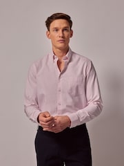 Hawes & Curtis Pink Oxford 100% Cotton Shirt - Image 1 of 5