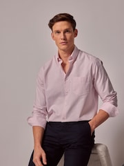 Hawes & Curtis Pink Oxford 100% Cotton Shirt - Image 2 of 5
