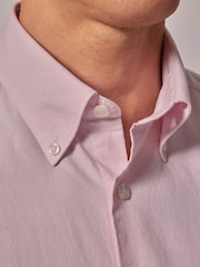 Hawes & Curtis Pink Oxford 100% Cotton Shirt - Image 4 of 5