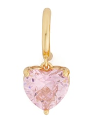 Kate Spade Pink Heart Huggies Earrings - Image 2 of 3