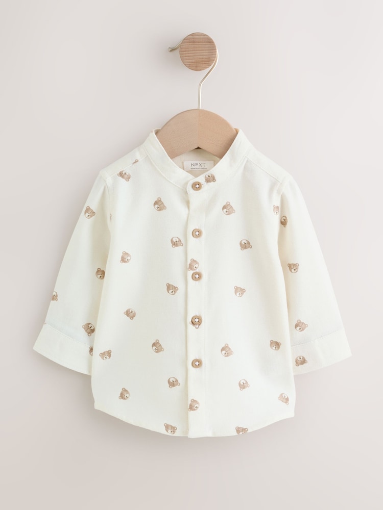 إكرو دب - Long Sleeve Grandad Collar All-Over Print Character Shirt (3mths-7yrs) - صورة 1 من 5 إكرو دب - Long Sleeve Grandad Collar All-Over Print Character Shirt (3mths-7yrs) - صورة 1 من 5