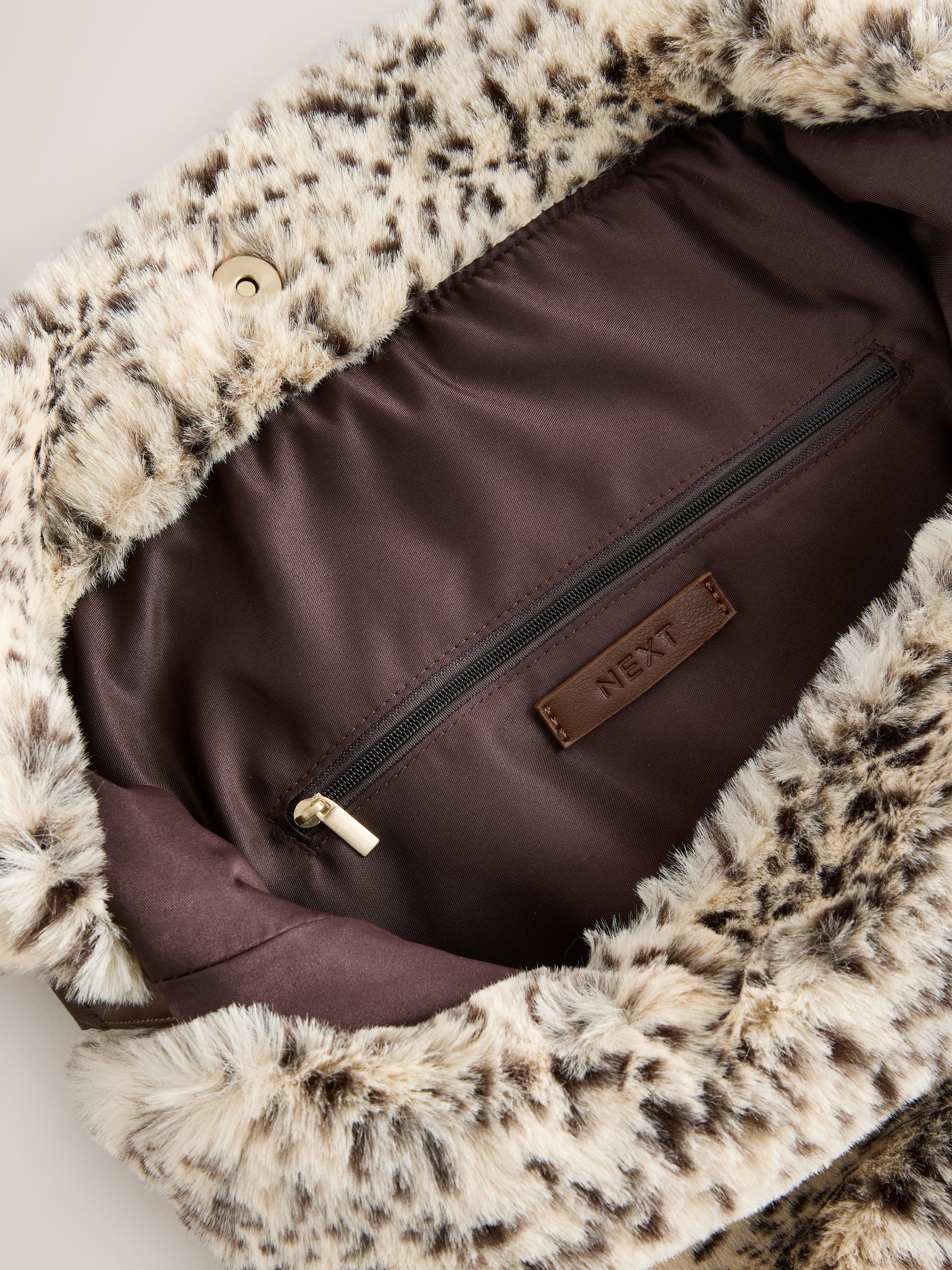 Buy Animal Print Faux Fur Shoulder Bag from Next USA