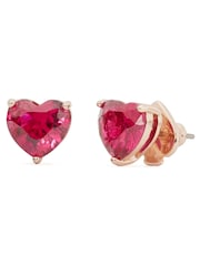 Kate Spade Pink Heart Studs Earrings - Image 1 of 2
