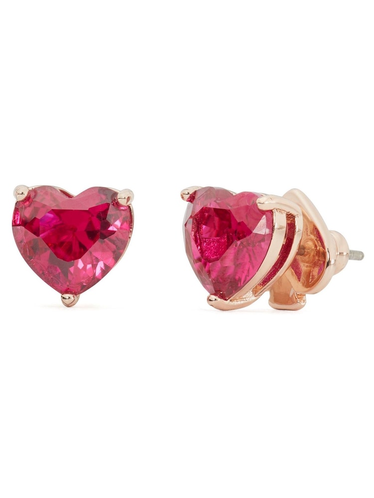 Kate Spade Pink Heart Studs Earrings - Image 1 of 2