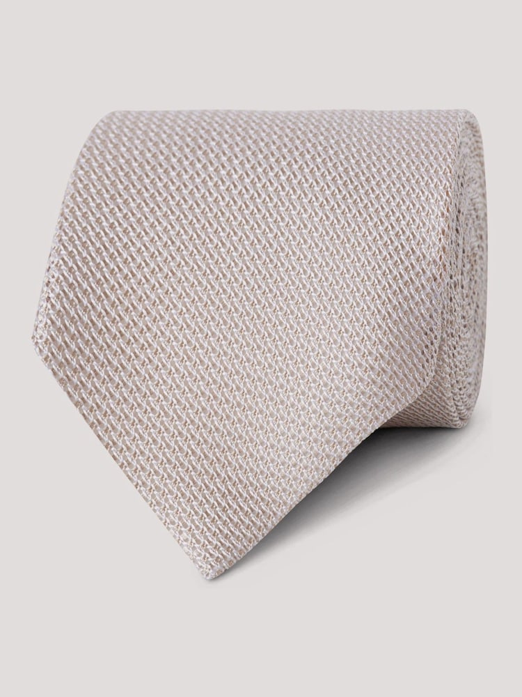 Hawes & Curtis Natural Champagne Grenadine Tie - Imagen 1 de 3